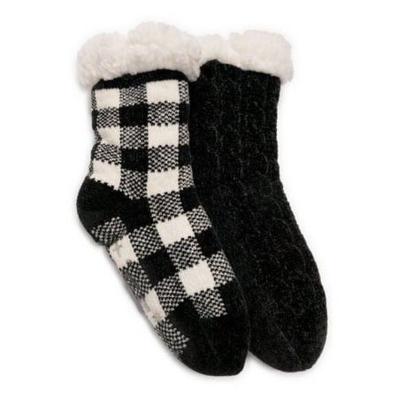 Muk Luks Women's Cabin Socks - L/XL (8-10) 2-Pack - Picture 1 of 4